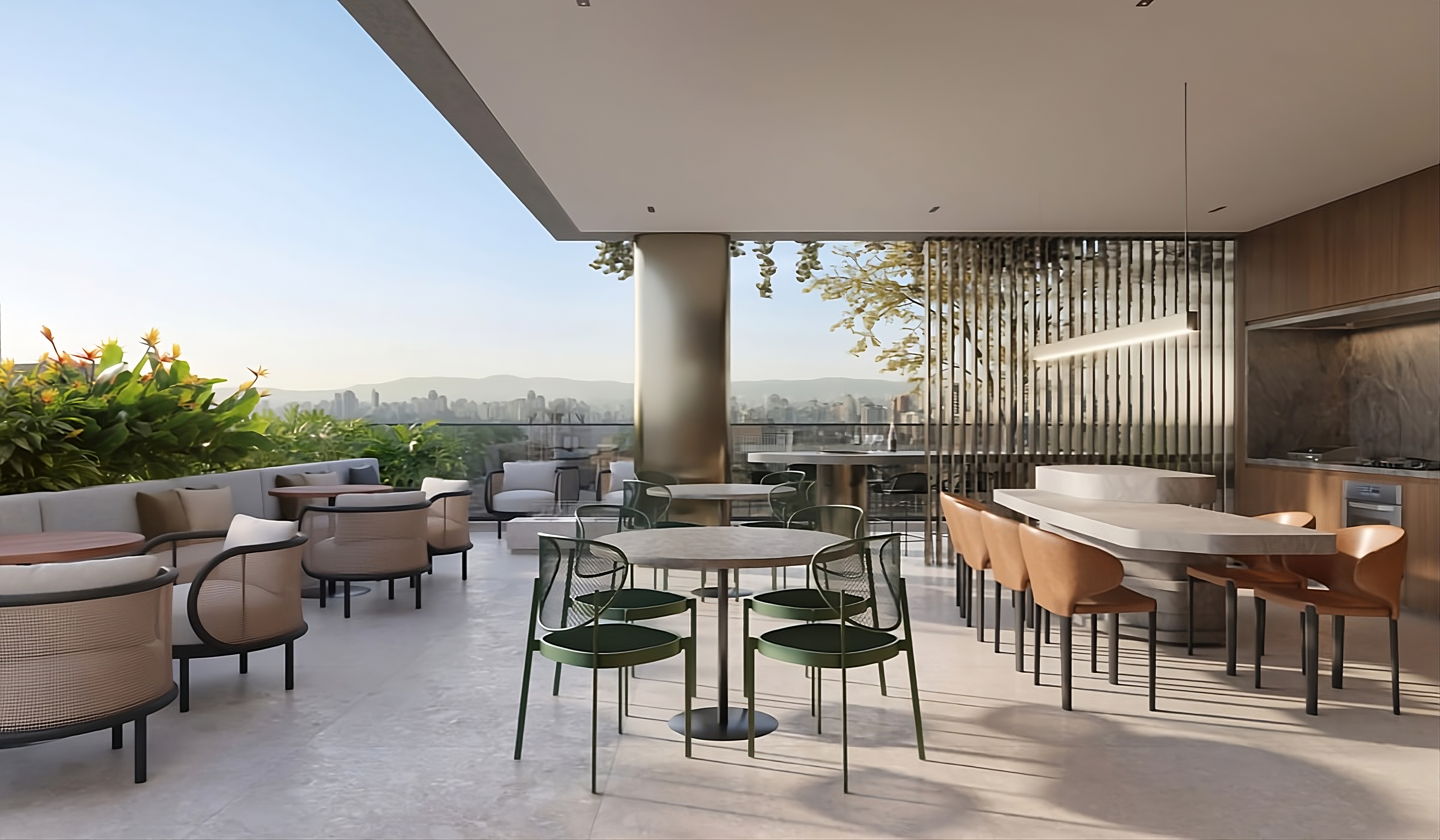 Varanda Gourmet espaçosa